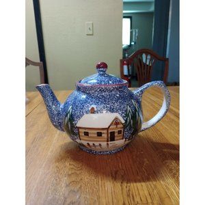 Cook's Bazaar snowy mountain Lodge teapot